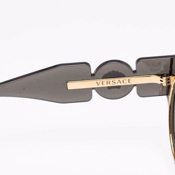 Versace Model 2234 Transparent Brown Sunglasses (missing parts)
